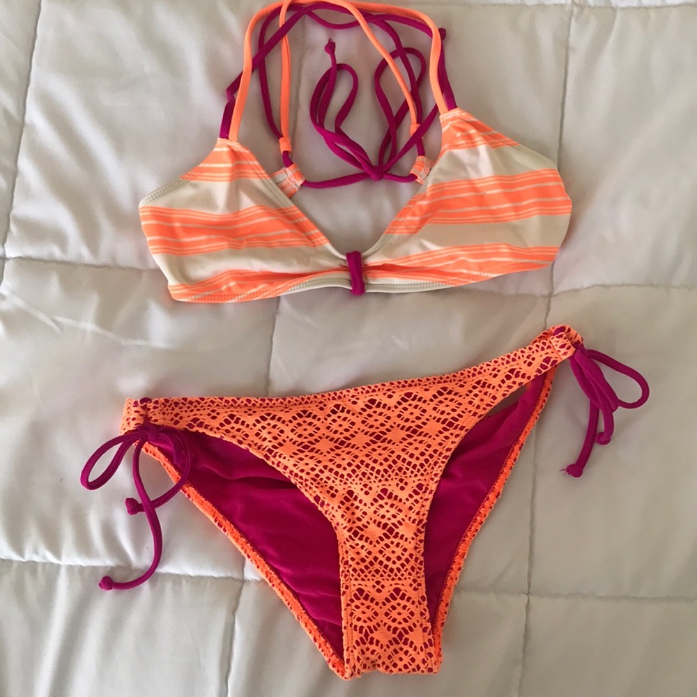 Hollister coral bikini